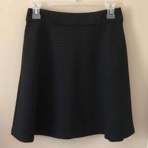 BANANA REPUBLIC Women's Size 0 Black Quilted Mini Skirt Goth Witchy Casual